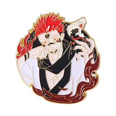Imagem de Pins De Esmalte Do Anime Jujutsu Kaisen, Broche De Cosplay De Gojo Sat