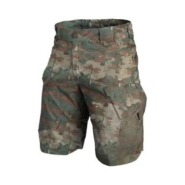 Imagem de Bermuda Tática Masculina Militar Camuflada Com Múltiplos Bolsos Resist