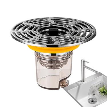 Imagem de Filtro Para Ralo Da Pia - Filtro Em Cesto Magnético Para Capturar Cabelo Com Tampa - Retentor Antientupimento e Antiodor para Ralo de Lavatório,para Casa de Banho e Chuveiro