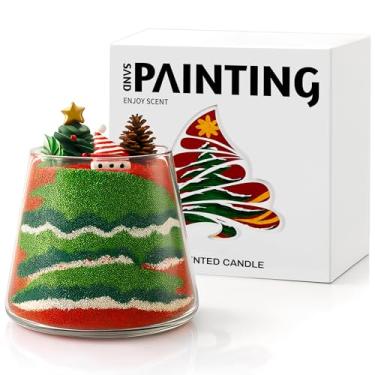 Imagem de Velas de Natal com pérolas de areia – presente de velas de Natal, velas de férias, kit de fabricação de velas DIY para casamentos, chás de bebê, dia dos namorados, inauguração de casa, dia do