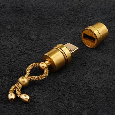Imagem de Unidade flash USB 3.1 de 128 GB feita à mão, tubo de latão/madeira, design exclusivo, acessório steampunk, estilo industrial, memória de armazenamento de chaves, caneta de polegar, dispositivo vintage