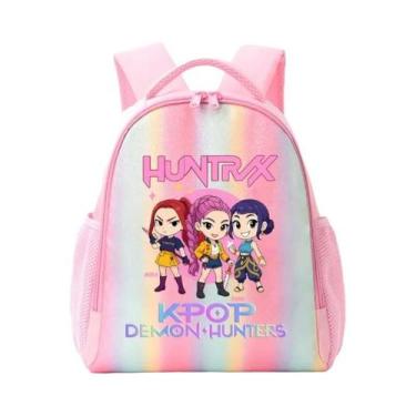 Imagem de Mochila Arco-Íris Para Crianças K-Pop Demon Hunters Anime Mochila Esco