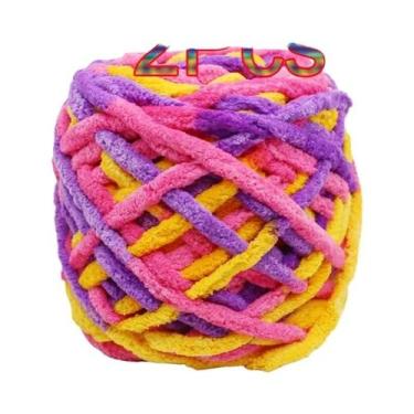 Imagem de Fio De Poliéster Macio E Grosso (2 Peças) Para Tricô Manual, Crochê, C