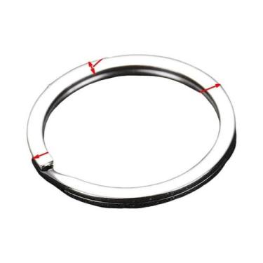 Imagem de Anel Chaveiro Plano De Aço Inoxidável 20 Peças Acessórios Para Fabrica