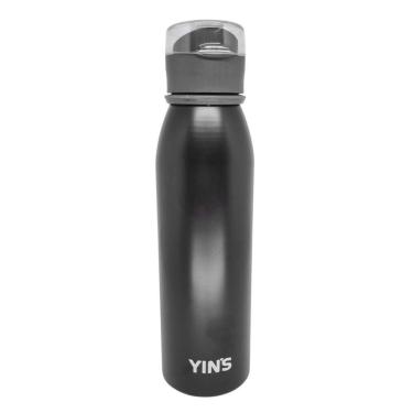 Imagem de Garrafa Térmica Yins Aço Inox 610ML - Preto Único-Unissex