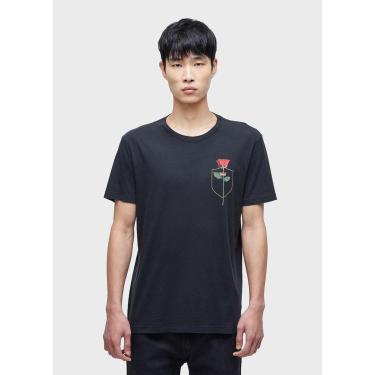 Imagem de T-shirt soft used brasao rosa OSKLEN-Masculino