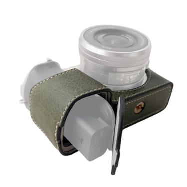 Imagem de Capa Protetora Portátil de Estilo Retrô para Câmera Bolsa Transporte com Design Abertura na Base e Alça Ombro Substituição A6400 A6300 A6100 A6000