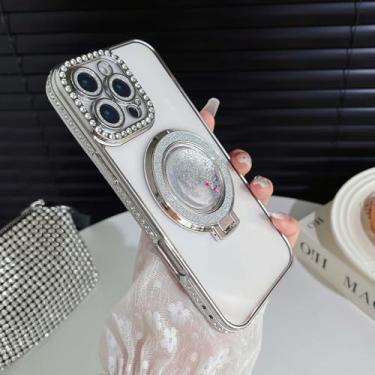 Imagem de Capa transparente com suporte para iPhone 17 Air 16 15 PM 14 Plus 13 12 11 Pro Max 16e, com proteção para lente da câmera, PT, ZLS, prata, para iPhone 17 Pro