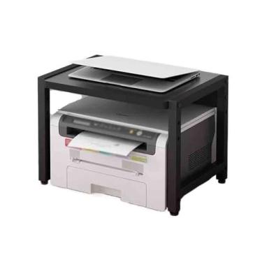 Imagem de KEG801302 Copiadora para escritório, escritório, casa, máquina de fax, prateleira de armazenamento, mesa, impressora de altura ajustável (preto)