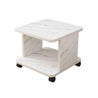 Imagem de Prateleira de impressora de piso duplo para escritório, sob a mesa de escritório, armazenamento de cópia, multifuncional, suporte móvel (multicolorido)