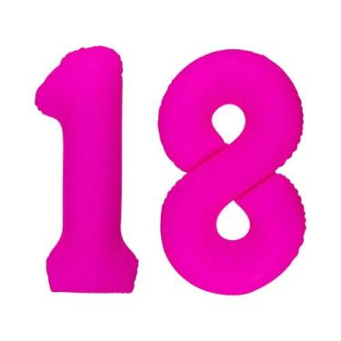 Imagem de Balão Digital Brilhante Vermelho Rosa Para Decoração De Festa De Anive