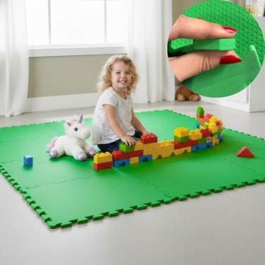 Imagem de Kit 6 Placas Tatame Tapete Tapetinho Piso EVA 50X50X1cm 10mm Espessura