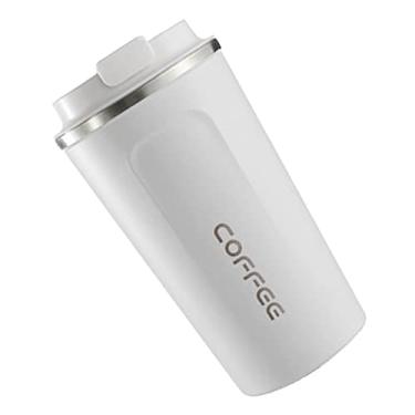 Imagem de Xícara de café com visor de temperatura inteligente, caneca de isolamento de aço inoxidável 304 com calibre maior para, viagem leve e portátil (380 ml)