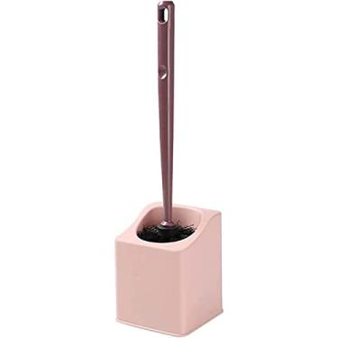 Imagem de Escova de vaso sanitário, 2 peças, kit de limpeza de vaso sanitário, silicone para pendurar na parede, escova de limpeza de banheiro, escova de vaso sanitário, ferramenta de limpeza, suporte de escova