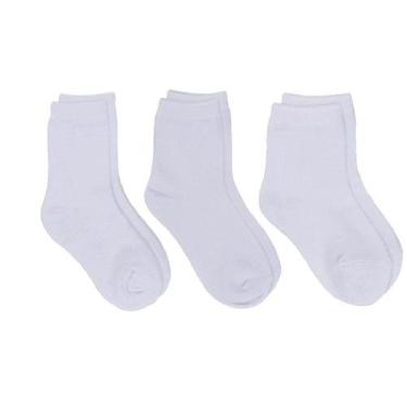 Imagem de Kit Meia Infantil Hoahi Cano Curto (3 Pares) 004HOMC19081 Branco, Bran