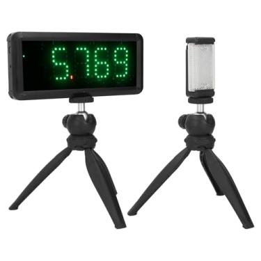 Imagem de Cryfokt Temporizador a Sem Fio, Relógio de Tempo de Sprint Alimentado por Bateria Com Display de 5 Dígitos e Reinicialização Automática, para Motocicleta Ciclismo Treinamento de