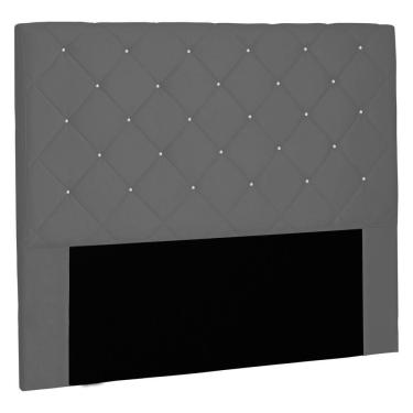 Imagem de Cabeceira Estofada Cama Box Casal Tânia 140Cm Cinza