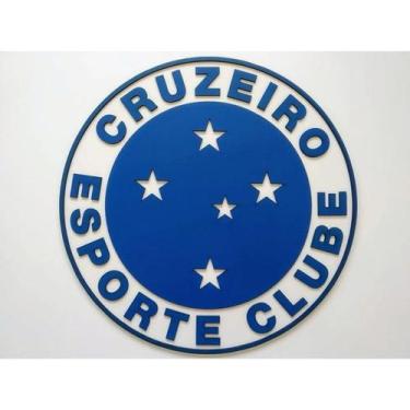 Imagem de Quadro escudo do Cruzeiro - Simbolo do Time do Cruzeiro em mdf - NoBra