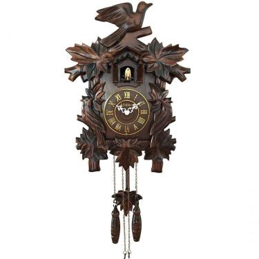 Imagem de Relógio Cuco De Parede A Pilhas Madeira Quartz 530001 Herweg