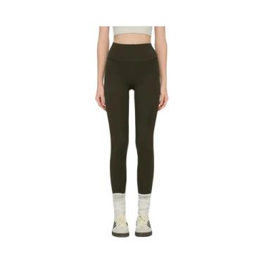 Imagem de Calças De Yoga De Veludo plus Size De Cintura Alta Para Inverno, Leggi