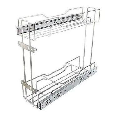 Imagem de Porta Óleo / Latas Tempero Inox 125x350x400mm Jomer 3364, Cinza-claro