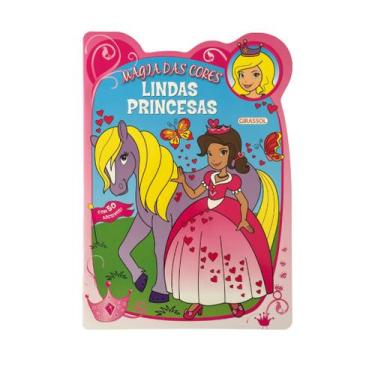 Imagem de Livro - Magia das Cores: Lindas Princesas - Com 50 adesivos!