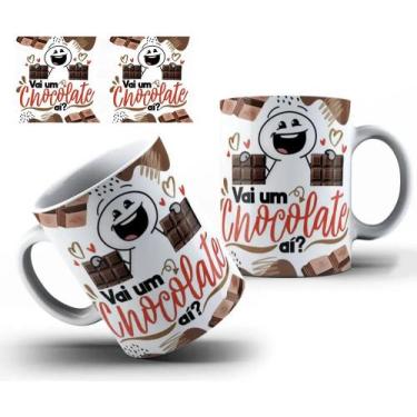 Imagem de Caneca De Porcelana Personalizada Pascoa Chocolate - JCL STORE, Café