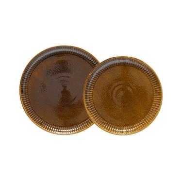 Imagem de Jogo Copa E Cia 12 Peças Ravonna Em Cerâmica Brun Terra