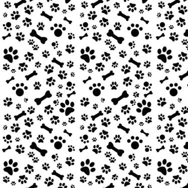 Imagem de Papel De Parede Pastas E Ossos Preto E Branco Autocolante