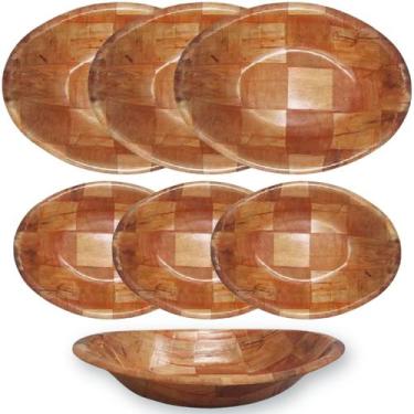 Imagem de Kit Gamelas Bambu Cozinha 6 Peças Para Servir e Decorar - Chinatown