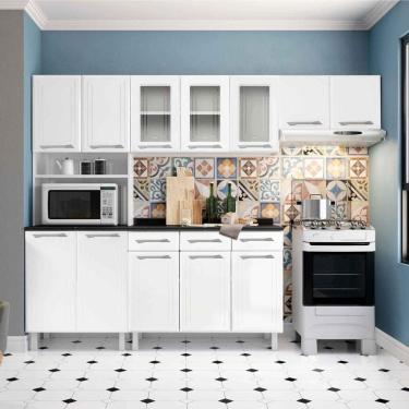 Imagem de Armário de Cozinha Modulada Compacta de Aço 245cm com Balcão Multimóveis CR20528