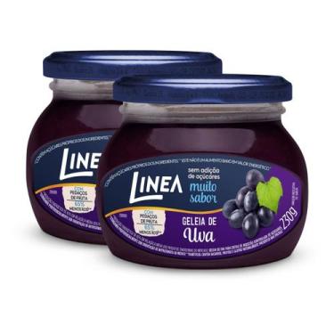 Imagem de Kit 2 Geleias Linea Sabor Uva de 230g Zero Sem Açucares