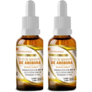 Imagem de Kit com 02 Óleo de Semente de Abóbora em gotas 30ml - Flora Nativa-Unissex