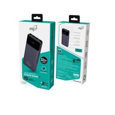 Imagem de Carregadores Elg Portatil Pb102Bk 10200Mah Pto