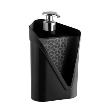 Imagem de Dispenser de Detergente e Bucha Click 500ml Organizador de Pia UZ435 -