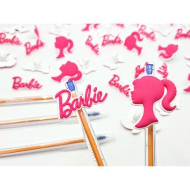 Imagem de Enfeite Lapis Caneta Barbie 10un Lembrancinha Tema Aniversáro - NoBran