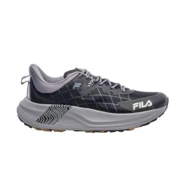 Imagem de Tenis fila racer skytrail masculino, Preto, Cinza, 42