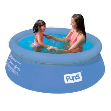Imagem de Piscina Inflavél Infantil Redonda com Borda 1000 Litros 168 x 51cm Wel