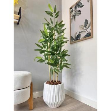 Imagem de Planta Bambu Da Sorte Artificial Com Vaso Arranjo Completo - - PLANDEC