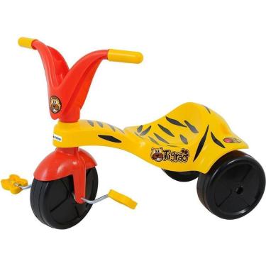 Imagem de Triciclo Tigrão Assento Ergonômico Rodinhas Largas para Crianças de 1 a 4 Anos Xalingo Brinquedos