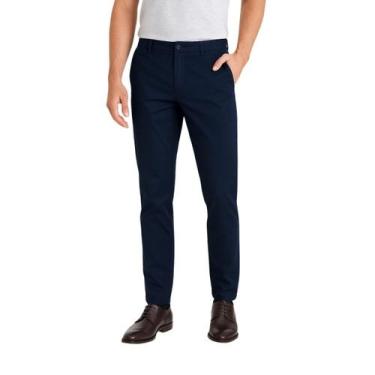 Imagem de Calça Sarja Esporte Fino Marinho Bolso Faca - Hadelasso, Azul marinho,