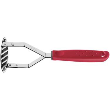 Imagem de Amassador de Batatas Tramontina Utilitá Inox  Cabo Ergonômico vermelho