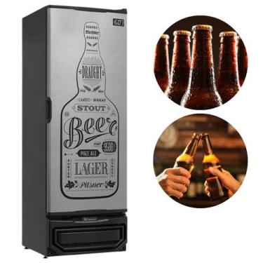 Imagem de Cervejeira Refrigerador Vertical 410 Litros GCB-40 GW TI Porta Inox Ge