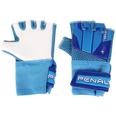 Imagem de Luva de goleiro penalty delta indoor training x, Azul e branco, 06