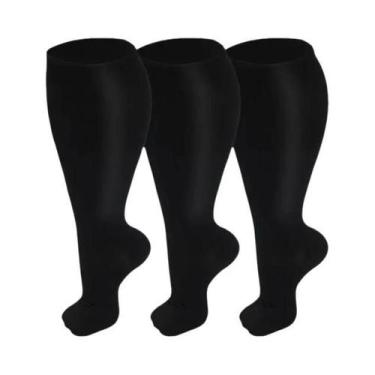 Imagem de Meias De Compressão Masculinas plus Size 2XL-7XL 20-30 mmHg, Meias De 