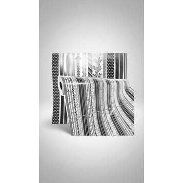 Imagem de Papel Presente Bobina 40cm Neutro Estampa Geométrica - Congratulations