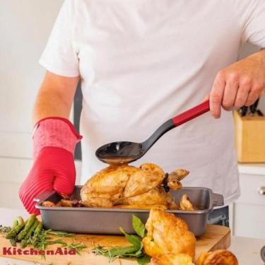 Imagem de Colher de Cozinha Servir Nylon Multiuso Vermelha KitchenAid