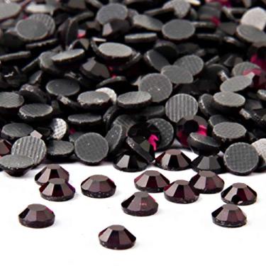 Imagem de Beadsland Cristal Hotfix Strass, pedra cortada à máquina 1440 peças/pacote (Ametista, SS20/5 mm)