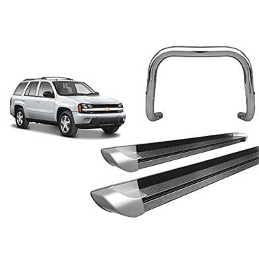 Imagem de Kit Quebra Mato s/Barra + Estribo PERSO, TrailBlazer Cromo