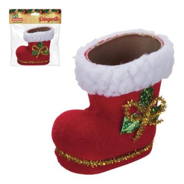 Imagem de Pingente Bota Natal Com 2 Peças